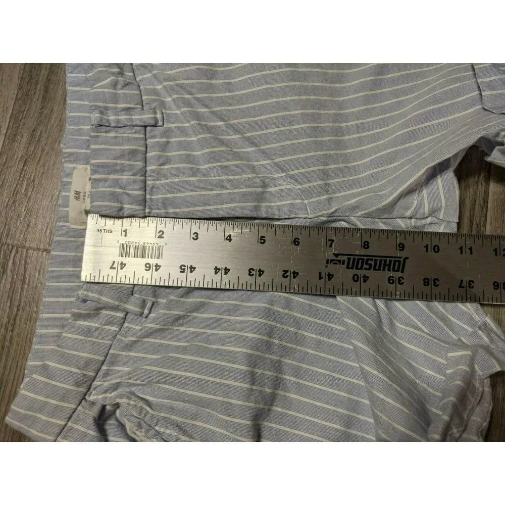 (3/$27)‎ H&M L.O.G.G. Cuffed Striped Shorts
